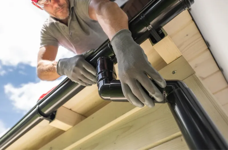 Gutter repair project, NJ