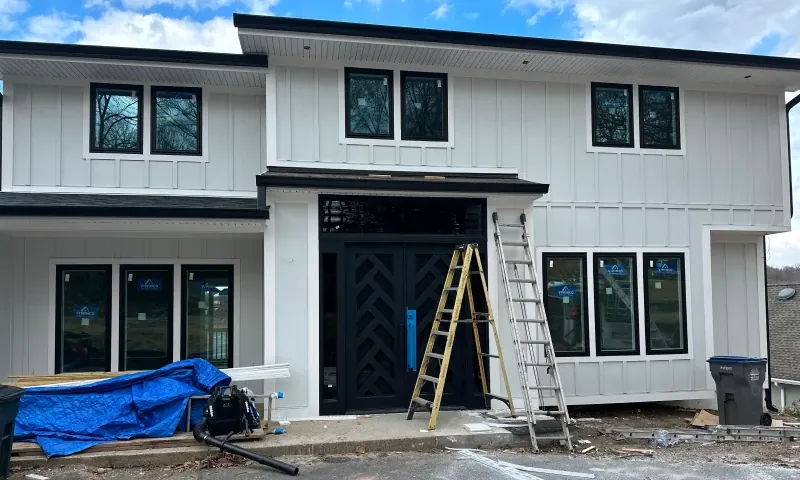 Completed roof replacement, New Jersey home
