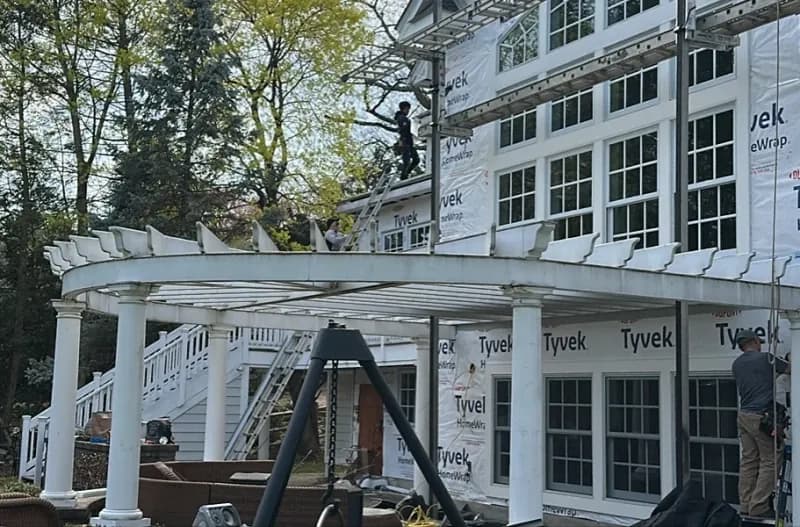 New roof installation in progress, NJ