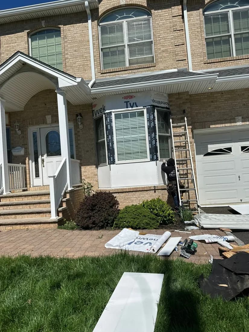 AZEK PVC trim project in progress, northern NJ