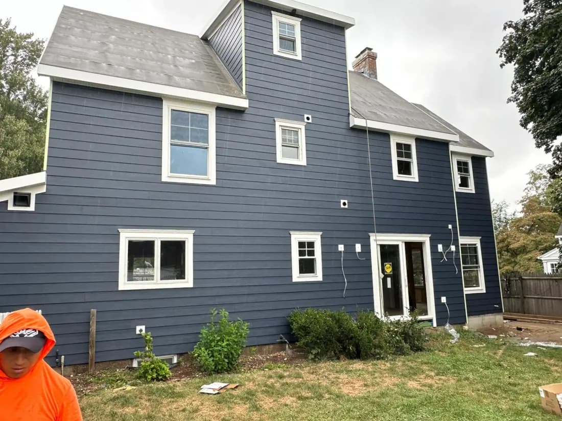 Hardie Board siding project, NJ home
