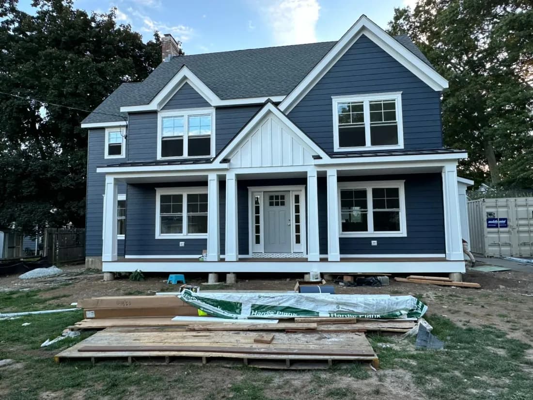 Full exterior James Hardie siding renovation in New Jersey